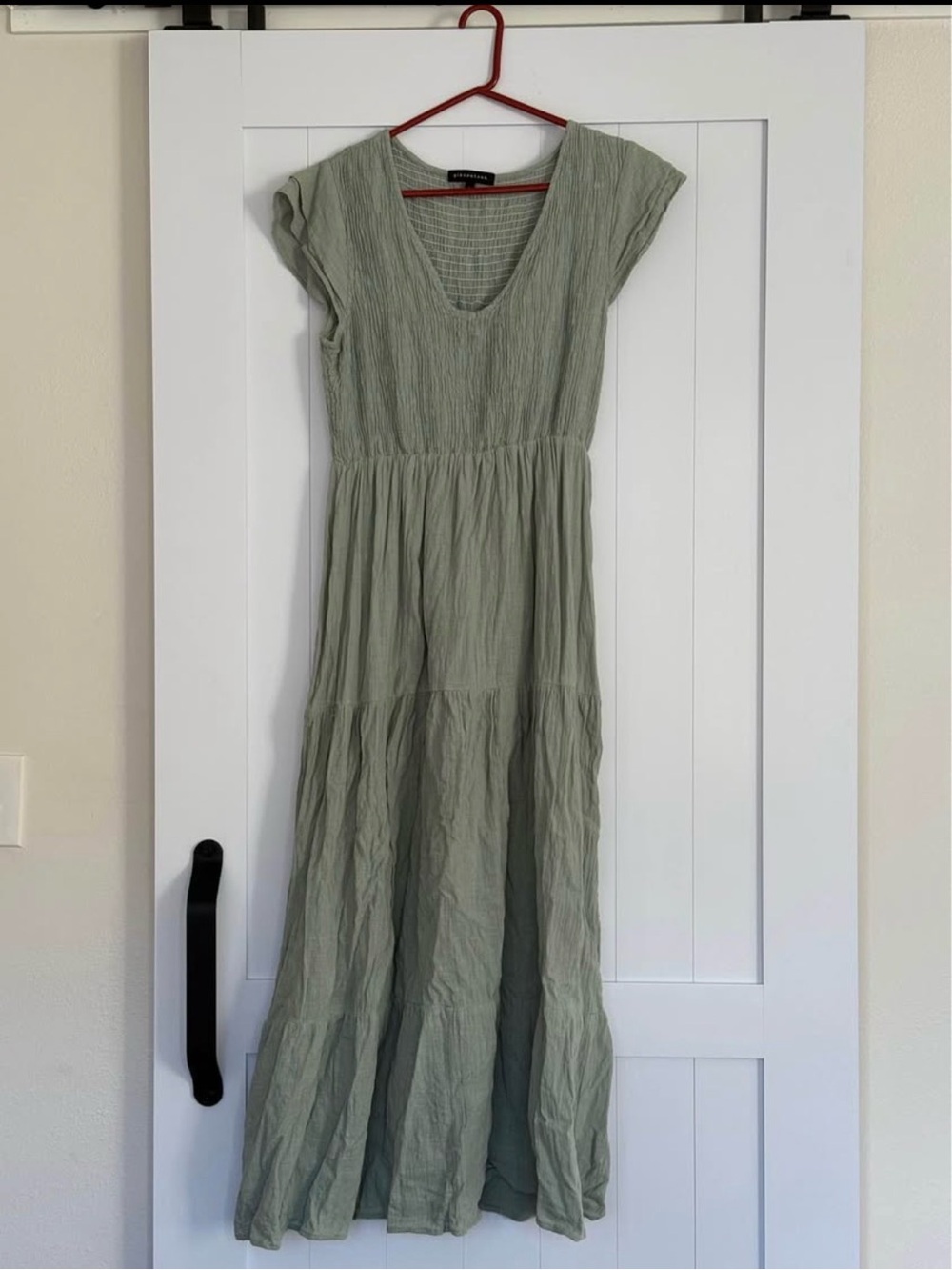 Gibsonlook Tiered Dress Green